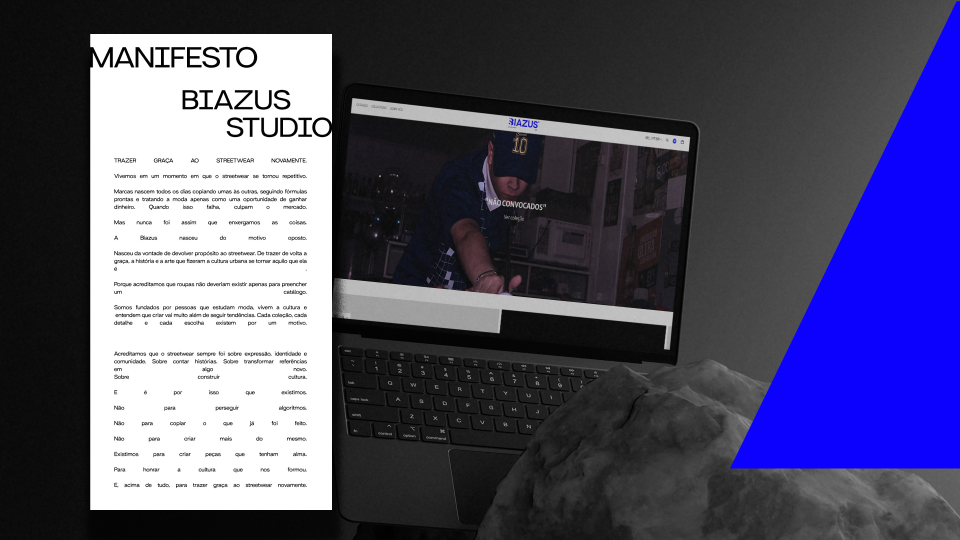 Manifesto e e-commerce da Biazus Studio