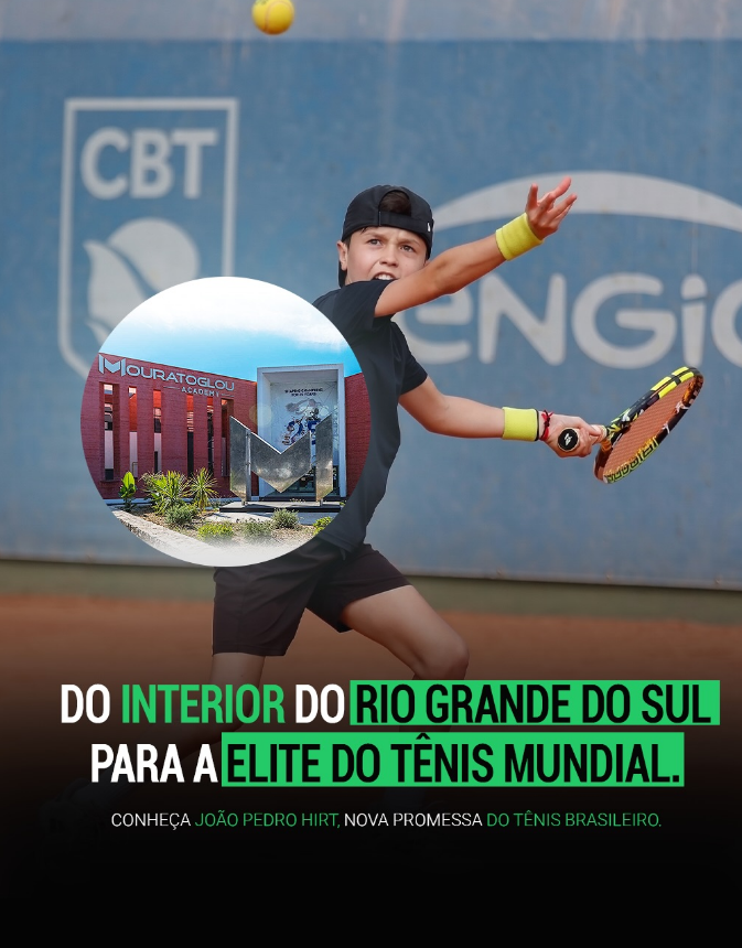João Pedro Hirt — do interior do RS à elite do tênis